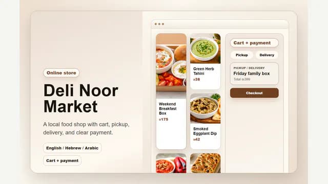 Example storefront for Store