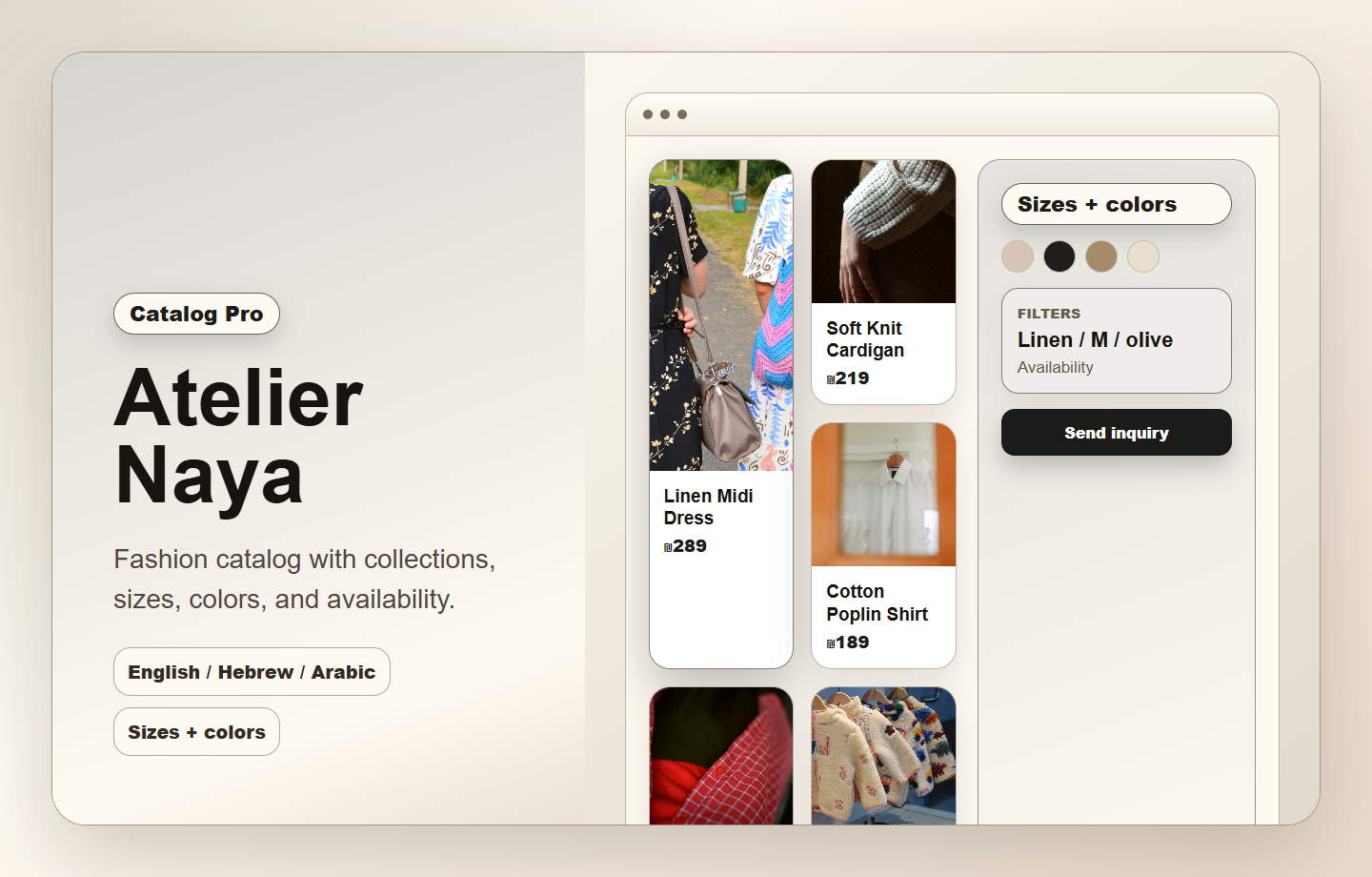Atelier Naya - Open business